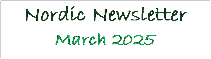 Text Box: Nordic Newsletter
March 2024
