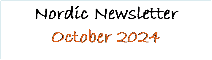 Text Box: Nordic Newsletter
October 2023
